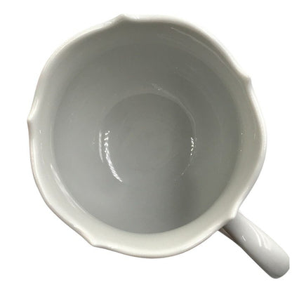 Meissen マイセン ホワイトマイセン コーヒーカップ＆ソーサー 1客 双剣マーク VIP シンプル ワンポイント C/S 825009/23582 中古 T1