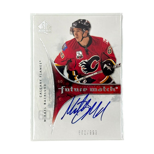 UPPER DECK NHLカード SP AUTHENTIC MIKAEL BACKLUND CALGARY FLAMES 602/999 #235 中古 IT1