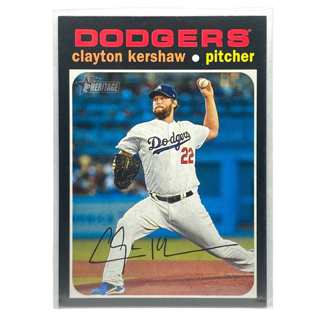 TOPPS MLBカード HERITAGE CLAYTON KERSHAW DODGERS #385 中古 IT2