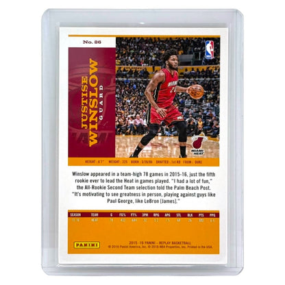 PANINI NBAカード REPLAY JUSTISE WINSLOW MIAMI HEAT /25 #86 中古 IT1