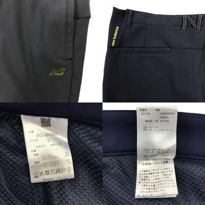 NEW BALANCE ニューバランス パンツ メンズ 秋冬 ロング ゴルフ ストレッチ 裏フリース ネイビー 7(3L)サイズ 012-3231003 中古 T1