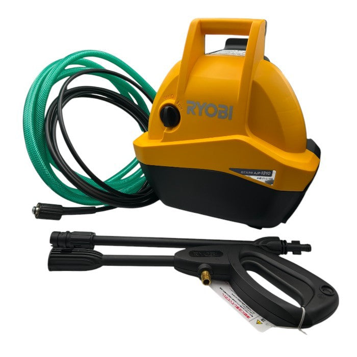 RYOBI リョービ 高圧洗浄機 AJP-1310 家庭用 コンパクト 自吸機能 モーター式 中古 W４