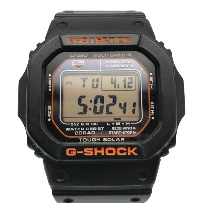 CASIO G-SHOCK 腕時計 メンズ タフソーラー 電波 スクエアフェイス 5600シリーズ ブラック GW-M5610R-1JF 中古 T1