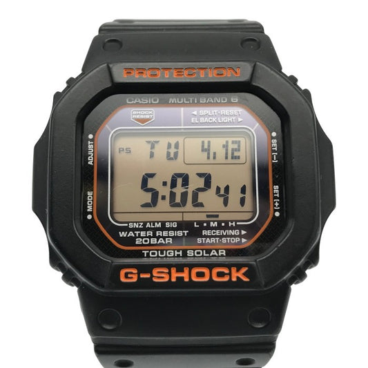 CASIO G-SHOCK 腕時計 メンズ タフソーラー 電波 スクエアフェイス 5600シリーズ ブラック GW-M5610R-1JF 中古 T1