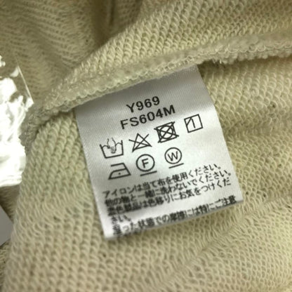 three dots フリースストライプ パンツ メンズ コットン ズボン ウエストドローコード ベージュ Sサイズ FS604M 中古 T1
