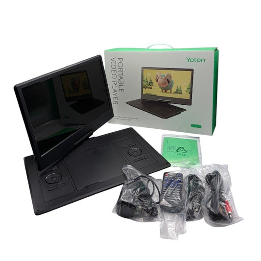 Yoton ポータブル DVDプレーヤー YD155 14.1インチ 充電式 持ち運び アウトドア 家電製品 中古 W４