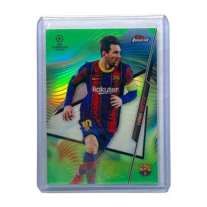 TOPPS サッカーカード FINEST LIONEL MESSI BARCELONA /99 #100 中古 IT2