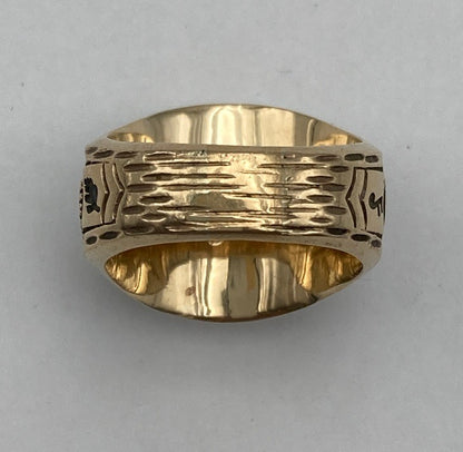 JOSTENS ジャスティンズ VIDOR HIGH ビダー・ハイスクール 1988年 カレッジリング 20号 合金 中古 D4