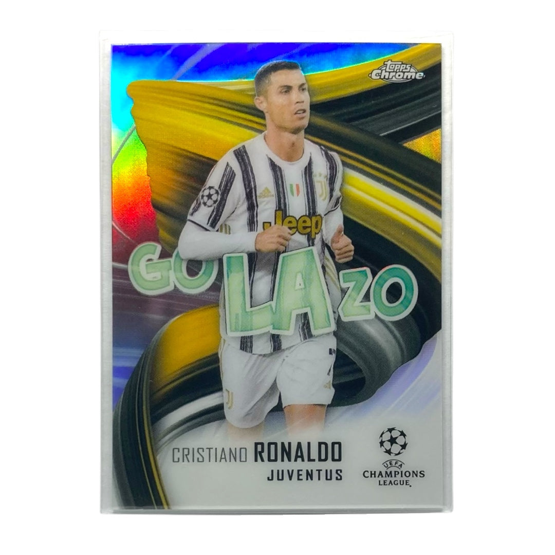 TOPPS サッカーカード CHROME CRISTIANO RONALDO JUVENTUS #GOL-CR 中古 IT2