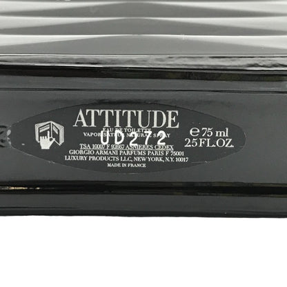 GIORGIO ARMANI ジョルジオアルマーニ ATTITUDE オードトワレ 香水 メンズ 75ml アティチュード プールオム EDT スプレー 中古 T1