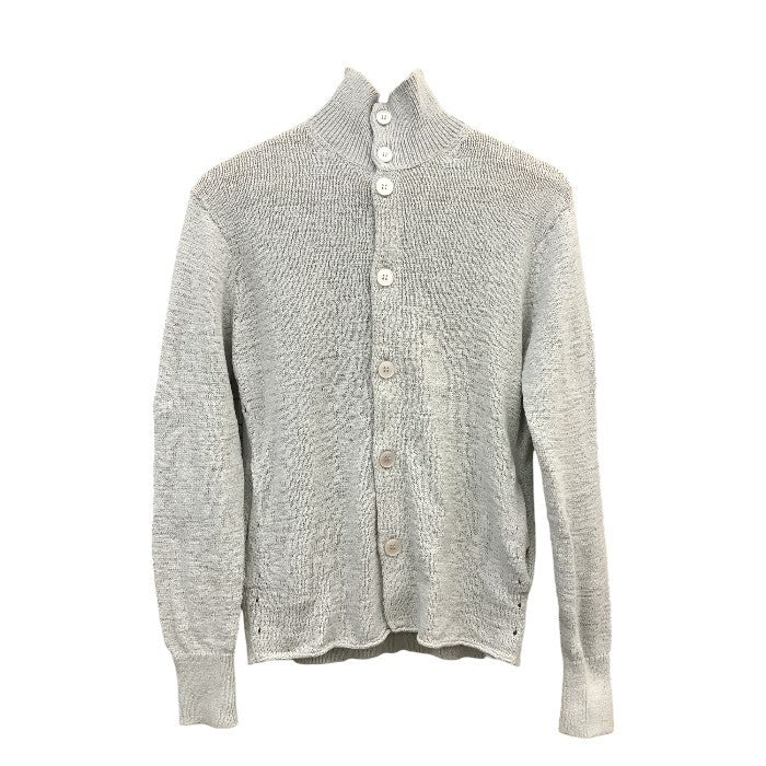 EMPORIO ARMAN エンポリオアルマーニ カーディガン ハイネック ボタン ライトグレー サイズ44 中古 N1