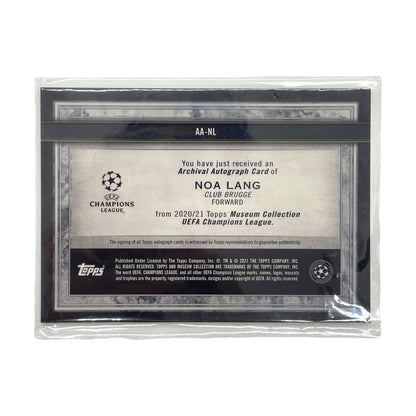 TOPPS サッカーカード MUSEUM COLLECTION ARCHIVAL AUTOGRAPH NOA LANG CLUB BRUGGE 134/150 #AA-NL 中古 IT1