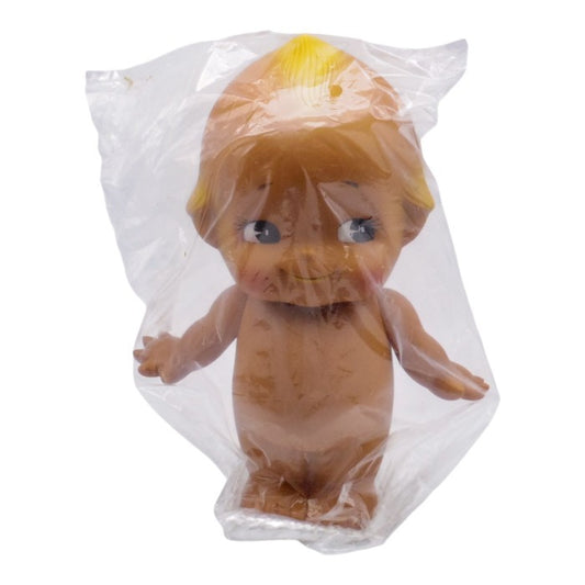 未開封品 キューピー人形 ソフビ製 褐色 全長約28cm 中古 a1