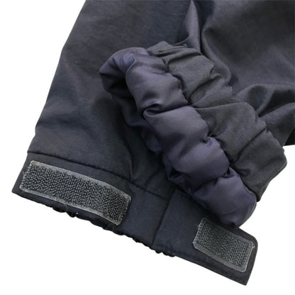 THE NORTH FACE ザノースフェイス コンパクト ノマドジャケット キッズ 定番 防寒 フリース裏地 フード取り外し可 140サイズ ネイビー NPJ71954 中古 T1