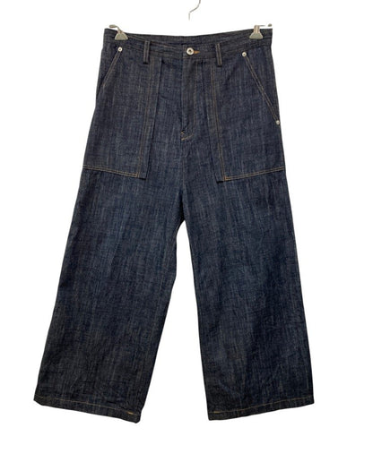 Y’s ワイズ ヨウジ ヤマモト 80OZ DENIM LONG STRAIGHT PANTS デニムパンツ YX-P99-027 サイズ1 レディース 中古 D4