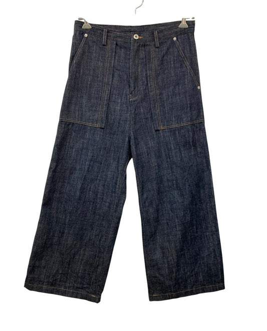Y’s ワイズ ヨウジ ヤマモト 80OZ DENIM LONG STRAIGHT PANTS デニムパンツ YX-P99-027 サイズ1 レディース 中古 D4