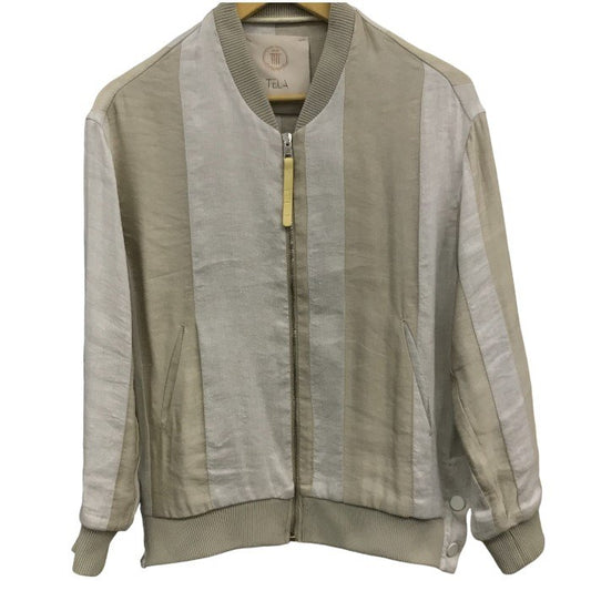 TELA9 テラ 麻混 ブルゾン アウター 秋 春 薄目 レディース 中古 KW1