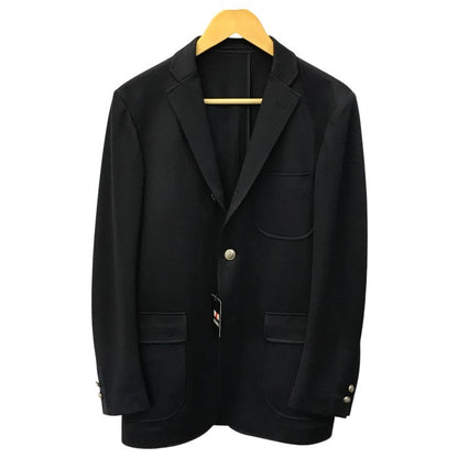 VAN ヴァンヂャケット テーラードジャケット メンズ 春夏 段返り3つボタン リネン 裏地なし ネイビー Lサイズ VSM-18-10 中古 T1