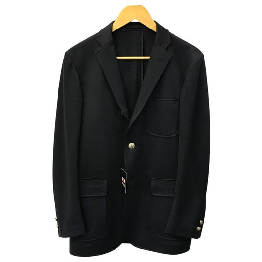 VAN ヴァンヂャケット テーラードジャケット メンズ 春夏 段返り3つボタン リネン 裏地なし ネイビー Lサイズ VSM-18-10 中古 T1