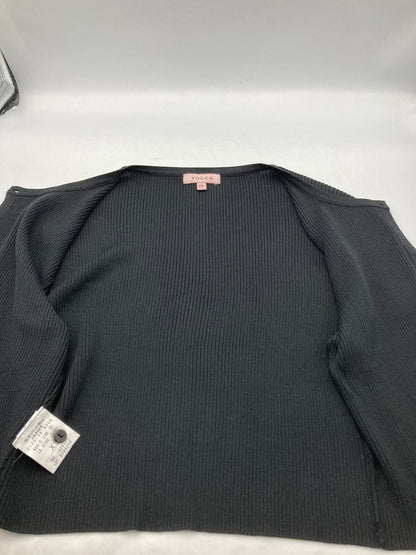 TOCCA トッカ シルク100％ カーディガン 袖リボン ブラック サイズXS 中古 D4