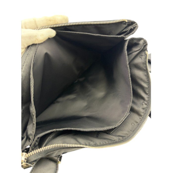 Calvin Klein カルバンクライン ナイロン ショルダーバック 鞄 レディース ブラック 中古 W1