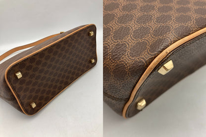 CELINE セリーヌ マカダム ワンショルダー ハンドバッグ 中古 D4