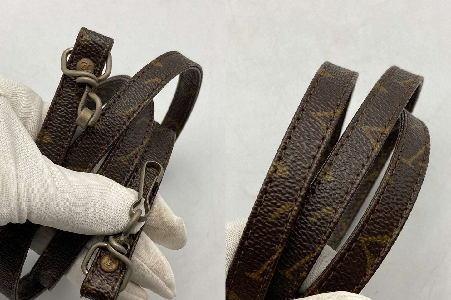 LOUIS VUITTON ルイヴィトン モノグラム 旧型 ポシェットマルリー バンドリエール M51828 中古 D4