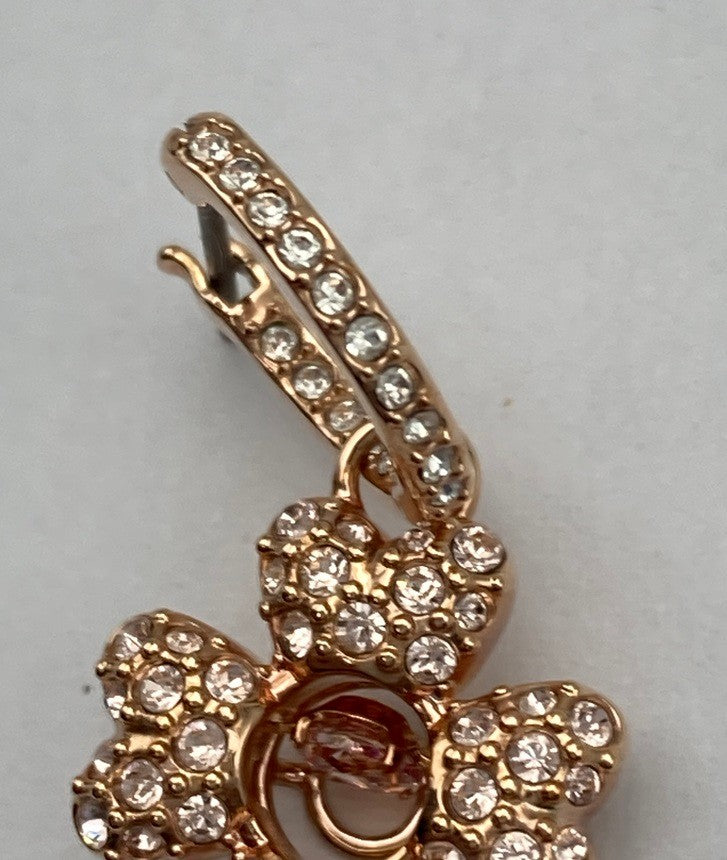 SWAROVSKI スワロフスキー ldyllia イディリア ドロップピアス クローバー 5674212 中古 D4