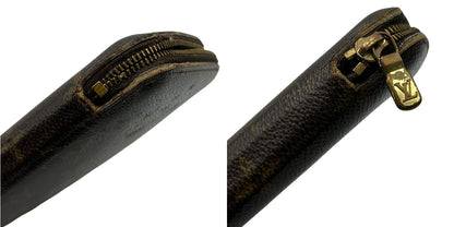ルイヴィトン LOUIS VUITTON モノグラム アジェンダジオット 手帳ケース ラウンドファスナー ブラウン M62950 ブランド 小物 カード入れ 中古 W４