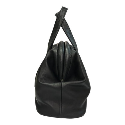 POMTATA ポンタタ FL TOTE M ハンドバッグ レディース レザー トートバッグ がま口 ブラック P2545 中古 T1