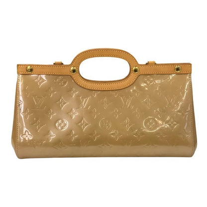 LOUIS VUITTON ルイヴィトン ヴェルニ ロクスバリードライブ ハンドバッグ レディース 2way セミショルダー ベージュ M91372 中古 T1