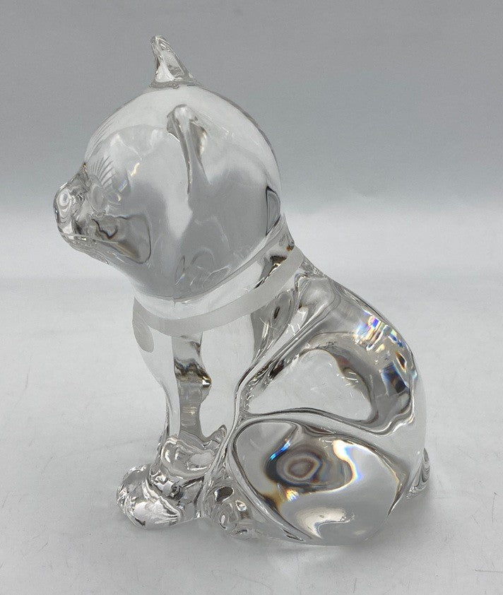 Meissen マイセンクリスタル キャット 置物 中古 D4