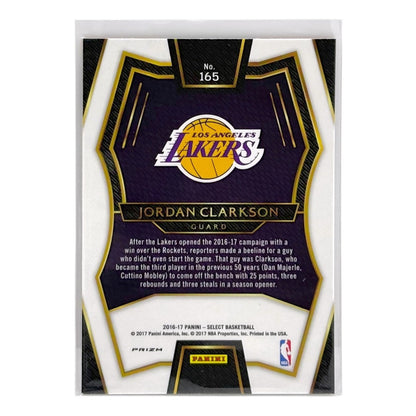 PANINI NBAカード SELECT PRIZM JORDAN CLARKSON LAKERS #165 中古 IT1