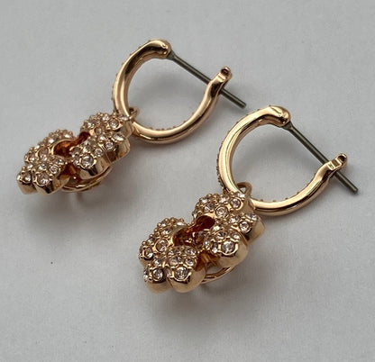 SWAROVSKI スワロフスキー ldyllia イディリア ドロップピアス クローバー 5674212 中古 D4
