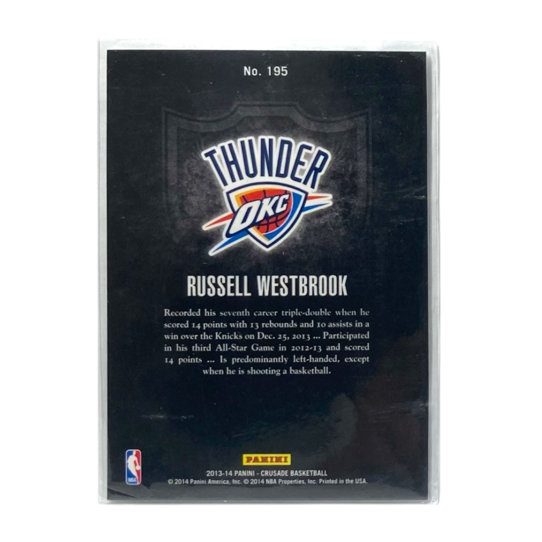PANINI NBAカード CRUSADE RUSSELL WESTBROOK OKLAHOMA CITY THUNDER #195 中古 IT2