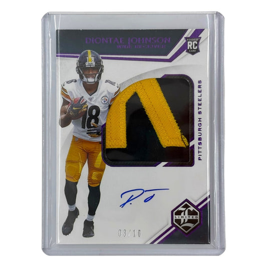 PANINI NFLカード LIMITED DIONTAE JOHNSON PITTSBURGH STEELERS 03/10 #168 中古 IT1