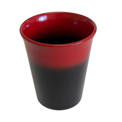 輪島塗 塩安 端反カップ コップ 和食器 食器 赤 黒 中古 W1
