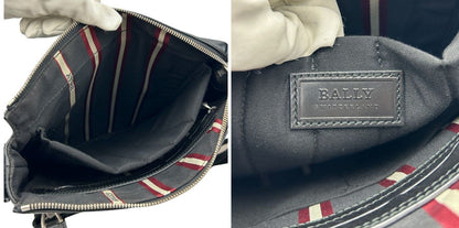 BALLY バリー TUSTON-SM ショルダーバッグ ブラック メンズ 鞄 ブランド 斜め掛け レザー 本革 中古 W４