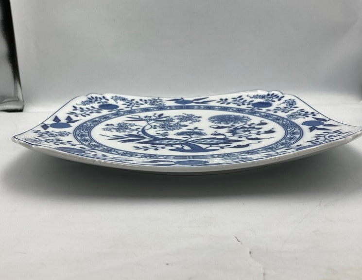 HUTSCHENREUTHER フッチェンロイター ブルーオニオン スクエアプレート 29cm 中古 D4