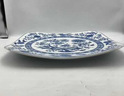 HUTSCHENREUTHER フッチェンロイター ブルーオニオン スクエアプレート 29cm 中古 D4