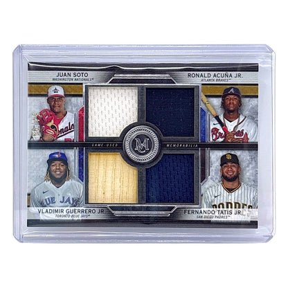 TOPPS MLBカード MUSEUM COLLECTION JUAN SOTO NATIONALS RONALD ACUNA JR. BRAVES VLADIMIR GUERRERO JR. BLUE JAYS FERNANDO TATIS JR. PADRES /99 #FPR-SAGT 中古 IT1