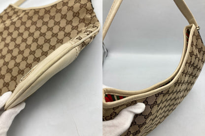 GUCCI グッチ GGキャンバス ワンショルダーバッグ 169947 中古 D4