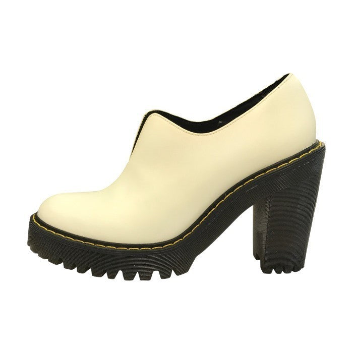 Dr.Martens ドクターマーチン CORDELIA ショートブーツ レディース レザー ヒール ブーティ ホワイト UK4 中古 T1