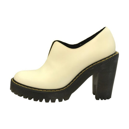 Dr.Martens ドクターマーチン CORDELIA ショートブーツ レディース レザー ヒール ブーティ ホワイト UK4 中古 T1