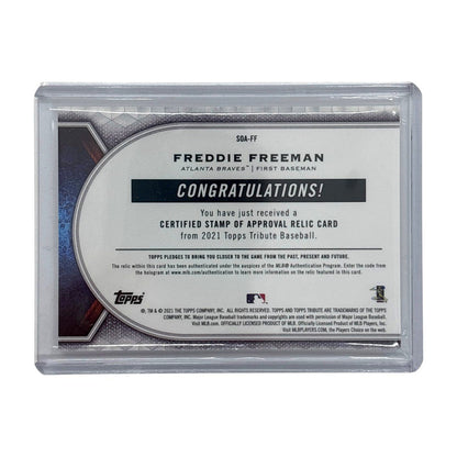 TOPPS MLBカード TRIBUTE FREDDIE FREEMAN ATLANTA BRAVES 43/50 #SOA-FF 中古 IT1