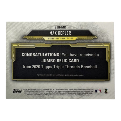 TOPPS MLBカード TRIPLE THREADS MAX KEPLER MINNESOTA TWINS /27 #SJR-MK 中古 IT2