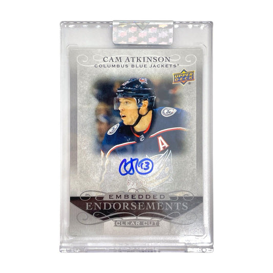未開封品 UPPER DECK NHLカード CLEAR CUT CAM ATKINSON COLUMBUS BLUE JACKETS 63/99 #EE-CA 中古 IT1