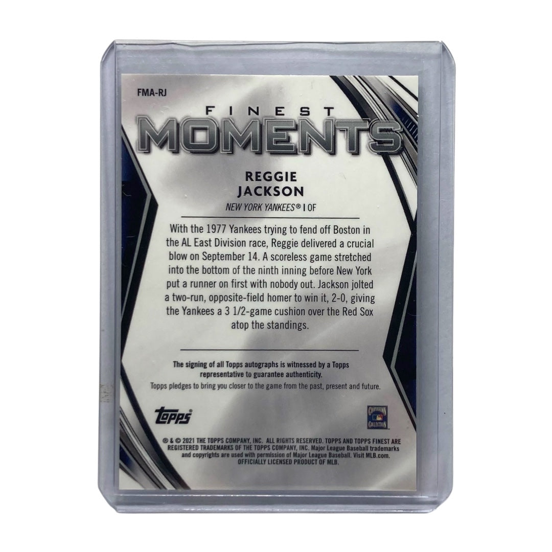 TOPPS MLBカード FINEST REGGIE JACKSON YANKEES #FMA-RJ 中古 IT2