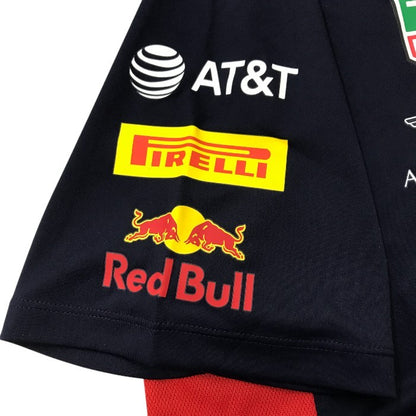 PUMA プーマ Red Bull レッドブル AMRBR チーム Tシャツ メンズ 2020 F1 レーシング Lサイズ ナイトスカイ 762881 中古 TK1
