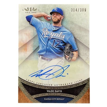 TOPPS MLBカード TIER ONE WADE DAVIS KANSAS CITY ROYALS /300 #PPA-WDV 中古 IT2